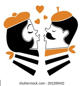 French Kiss - Illustration