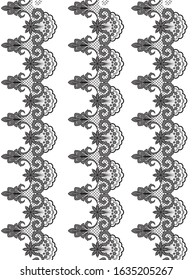 French lace vector repeat art