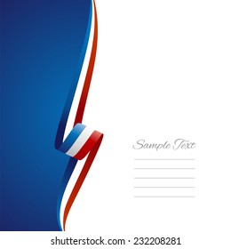 French left side brochure cover vector