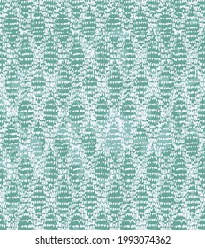 French linen vector broken wave stripe texture seamless pattern. Rough brush stroke grunge abstract background. turquoise Irregular distressed wavy striped background.