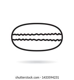 french macaroon icon- vector illustration
