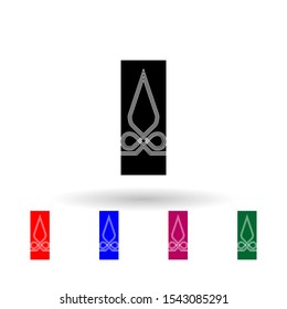 French major military ranks and insignia multi color icon. Simple glyph, flat vector of Ranks in the French icons for ui and ux, website or mobile application