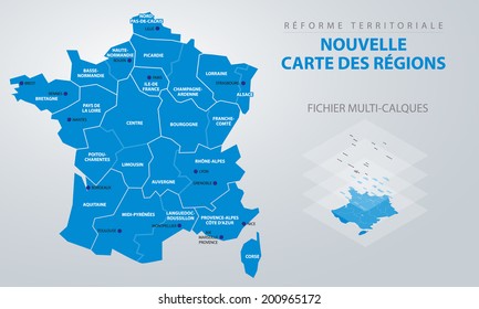 Carte De France Region High Res Stock Images Shutterstock