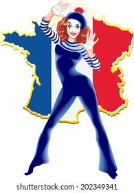 French mime.