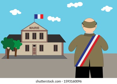 French municipal elections 2020. Illustration