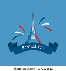 French National Day, Happy Bastille Day celebration background.French National Day, Happy Bastille Day celebration background.