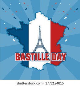 French National Day, Happy Bastille Day celebration background.French National Day, Happy Bastille Day celebration background.