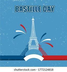 French National Day, Happy Bastille Day celebration background.French National Day, Happy Bastille Day celebration background.