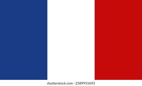 French national flag. Flat design