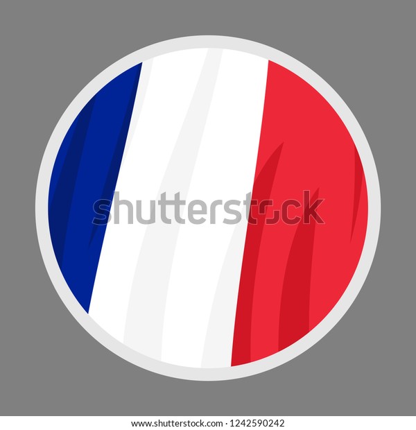 french national flag flat icon vector stock vector royalty free 1242590242 shutterstock