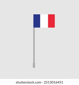French national flag isolated background. Vector
