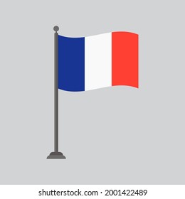 French national flag. vector illustration