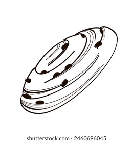 French pastry called pain aux raisin