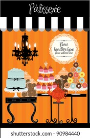 French Patisserie Vector/illustration