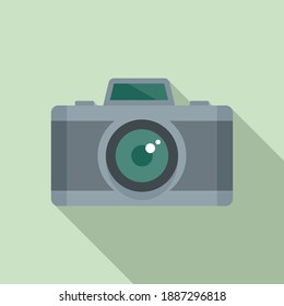 Icono de la cámara fotográfica francesa. Ilustración plana del icono del vector de cámara fotográfica francesa para el diseño web