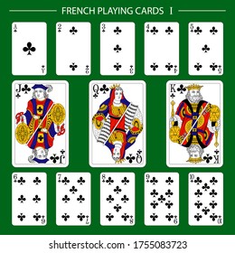 French playing cards suit clubs