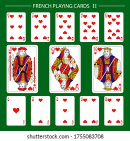 French Playing Cards Suit Hearts 2