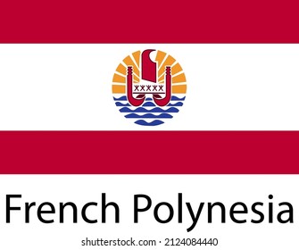 FRENCH POLYNESIA FLAG DESIGN FOR SOCIAL MEDIA AND PRINT MEDIA.