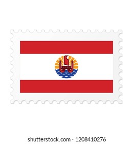 French Polynesia flag on white background vector image