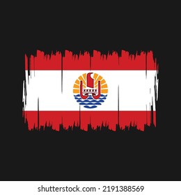 French Polynesia Flag Vector. National Flag