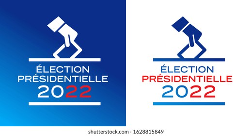 French Presidential Election Banner With Ballot Pictogram