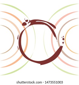French press coffee, coffee beans, spilled coffee, vector illustration. Design elements for a cafe. Vector background.