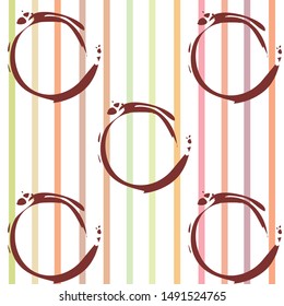 French press coffee, coffee beans, spilled coffee, vector illustration. Design elements for a cafe. Vector background.
