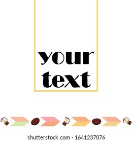 French press coffee, coffee beans, spilled coffee, vector illustration. Design elements for a cafe. Vector background.