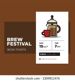 French Press Coffee Festival App Interface Design