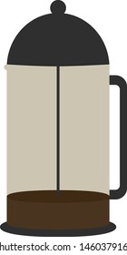 French press coffee vector image
