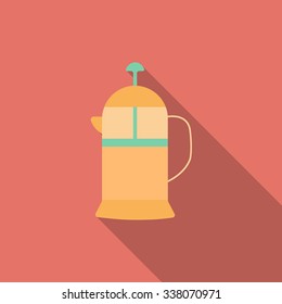French press flat.