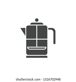 French press icon isolated on white background. Kettle symbol modern, simple, vector, icon for website design, mobile app, ui. Vector Illustration
