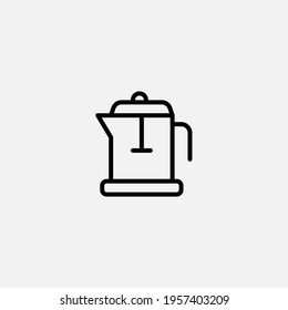 French press icon sign vector,Symbol, logo illustration for web and mobile