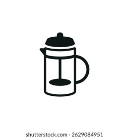 French press icon. Simple French press icon for social media, app and web design. Vector illustration.
