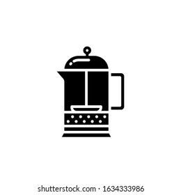 French press icon vector image. Can also be used for food and drinks. Suitable for mobile apps, web apps and print media.