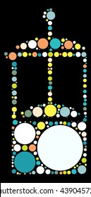  French Press pot shape vector design by color point