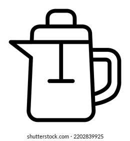 french press symbol icon vector illustration