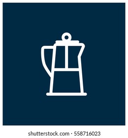 French press vector icon