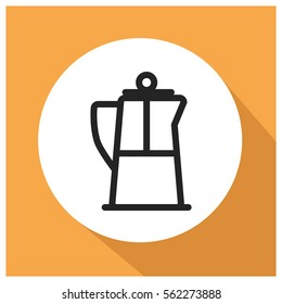 French press vector icon