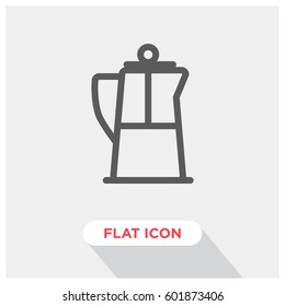 French press vector icon