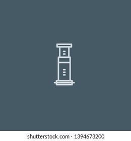 French Press vector icon. French Press concept stroke symbol design. Thin graphic elements vector illustration, outline pattern for your web site design, logo, UI. EPS 10.