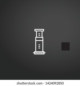 French Press vector icon. French Press concept stroke symbol design. Thin graphic elements vector illustration, outline pattern for your web site design, logo, UI. EPS 10.