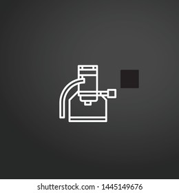 French Press vector icon. French Press concept stroke symbol design. Thin graphic elements vector illustration, outline pattern for your web site design, logo, UI. EPS 10.