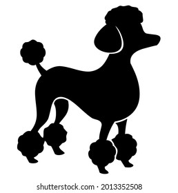 French Puddle Famous Dog Breed Symbol Stock Vector (Royalty Free ...