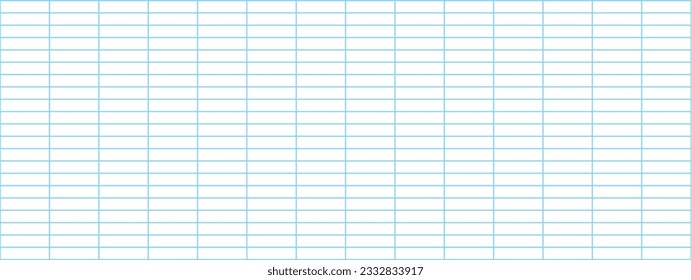 french ruled notebook paper grid. Seyes lined paper for handwriting. vector ruled sheet