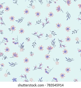 French seamless patterns in country style.