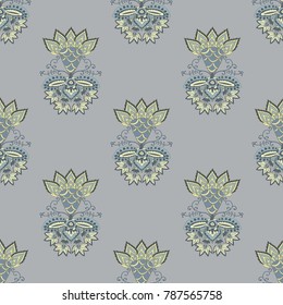 French seamless patterns in country style.
