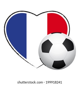 French soccer. Vector illustration.