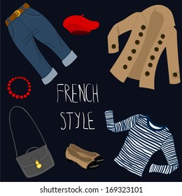French style clothes set