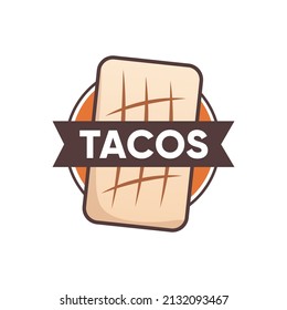 French Tacos . Logo On Isolated White Background 